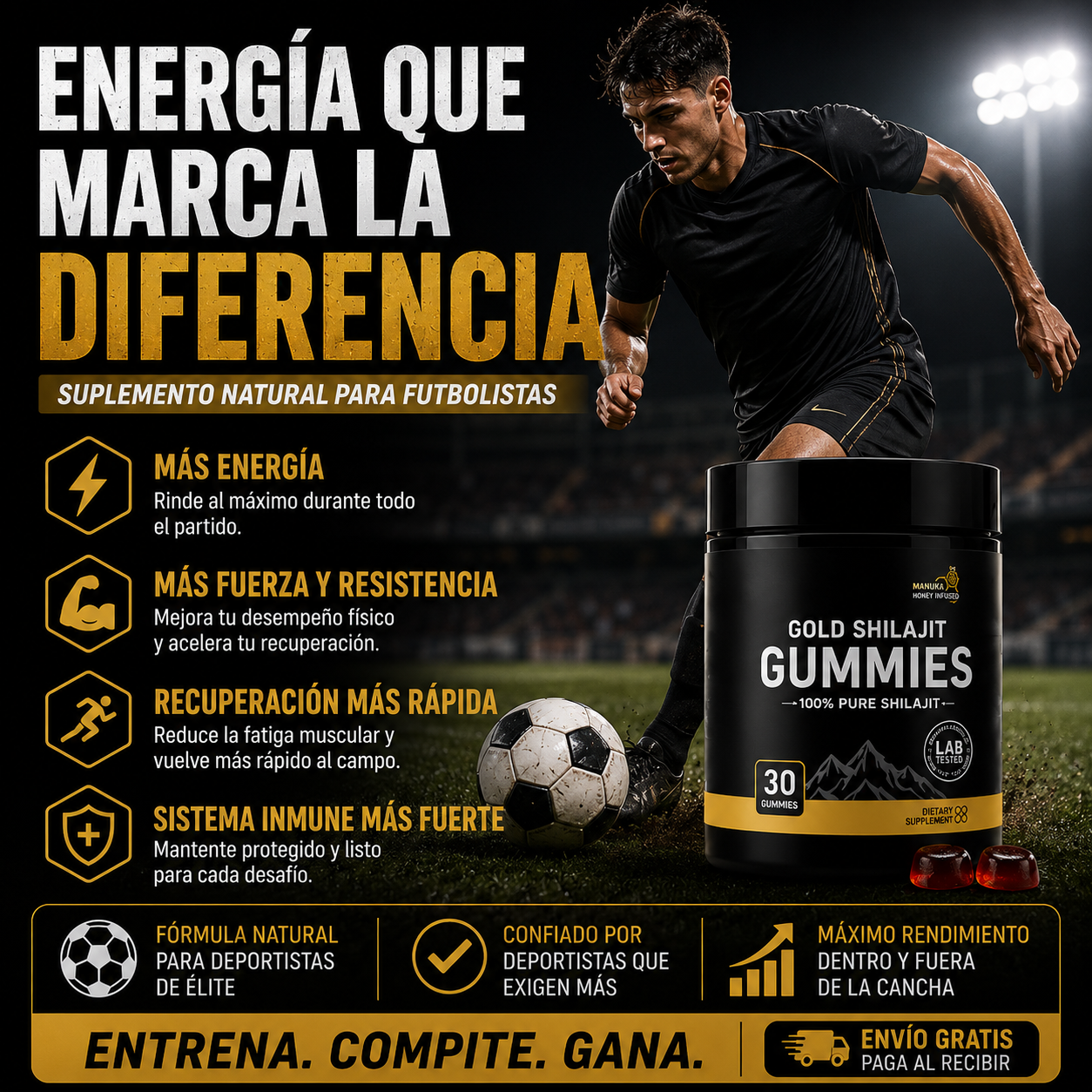 Gomitas Nexxaro rinde mejor en cada partido