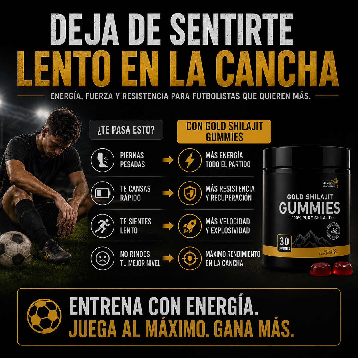 Gomitas Nexxaro rinde mejor en cada partido